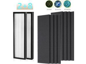 2 FLT5000 HEPA Filter C Replacement w 8  Pre-Filters for AC5000 AC5000E AC5250PT