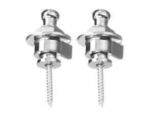 2Pcs Flat Schaller Skidproof Round Straplock for Electric Guitar Parts US BK/SL 2Pcs Flat Schaller Skidproof Round Straplock for Electric Guitar Parts US BK/SL