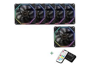 LL-I Computer Case Fan Set 12cm RGB Cooling Fans with RF Controller