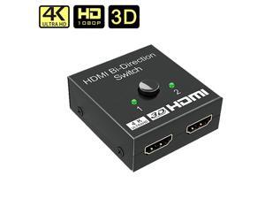 HDMI Bi-Direction Switch 4K 1x2/2x1 HDMI-compatible Switcher 2 in1 Out for PS4/3 TV Box Switcher Adapter