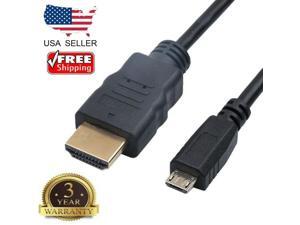 1.5m 5ft Micro USB Male to HDMI Male Connection Power Supply Extension Cable 1.5m 5ft Micro USB Male to HDMI Male Connection Power Supply Extension Cable
