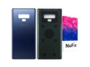 Samsung Galaxy Note 9 Back Glass Replacement Back battery door panel housing Original color with pre installed Adhesive sticker for Note 9 N960W SM-N960W Blue Samsung Galaxy Note 9 Back Glass Replacement Back battery door panel housing Original color with pre installed Adhesive sticker for Note 9 N960W SM-N960W Blue