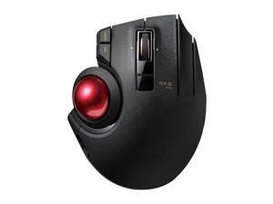 ELECOM Japan Official M-XPT1MRXBK 3 Way connection Wired, Wireless, and Bluetooth, 8 Mappable Buttons, Extra Large, EX-G PRO, Trackball Mouse