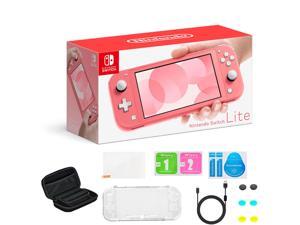 Newest Nintendo Switch Lite Game Console, 5.5" Touchscreen Display, 32GB Storage, Built-in Controllers & Speakers, 3.5mm Audio Jack, Coral, Bundled with Pearlite Tech. 8-in-1 Accessories Newest Nintendo Switch Lite Game Console, 5.5" Touchscreen Display, 32GB Storage, Built-in Controllers & Speakers, 3.5mm Audio Jack, Coral, Bundled with Pearlite Tech. 8-in-1 Accessories