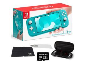 Newest Nintendo Switch Lite for Family Christmas Holiday, 5.5" Touchscreen Display, Built-in Plus Control Pad, Speakers, Turquoise, Bundle with Pearlite Tech 32GB Micro SD card & Protection Case Kit Newest Nintendo Switch Lite for Family Christmas Holiday, 5.5" Touchscreen Display, Built-in Plus Control Pad, Speakers, Turquoise, Bundle with Pearlite Tech 32GB Micro SD card & Protection Case Kit