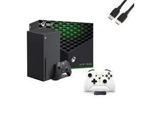 Microsoft Xbox Series X Gaming Console with 1 Xbox Wireless Controller - Black, 2160p, 1TB Storage, Wi-Fi, Pearlite Tech. High Speed HDMI Cable + Wireless Controller with Built-in Dual Vibration