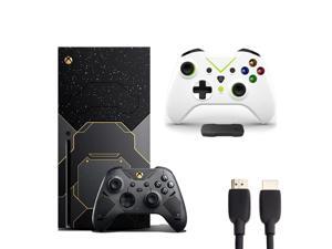 Microsoft Xbox Series X 1TB Halo Infinite Limited Edition - Black, 4K Streaming, Blu-Ray Player, bundle with Pearlite Tech. HDMI Cable + Wireless Controller with Built-in Dual Vibration