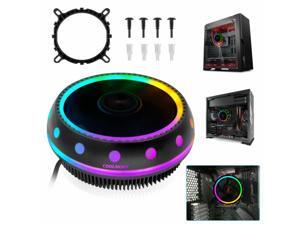 CPU Cooler RGB LED Fan Heatsink for Intel 1156/1155/1151/1150 /775 AMD AM4/AM3+