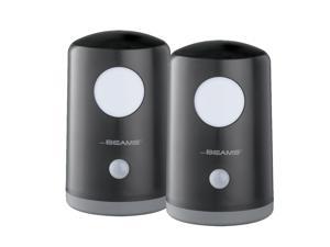 Mr Beams MB750 Wireless Motion Sensing 20 Lumen Stand Anywhere Night Light, Black, 2-Pack