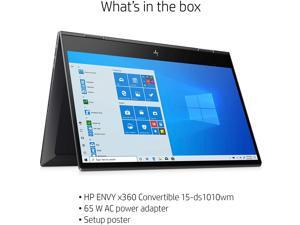 HP Envy 15 x360 2 in 1 Laptop 15.6" Diagonal FHD IPS Touchscreen Display AMD 6-Core Ryzen 5 4500U 32GB RAM 512GB SSD Fingerprint Backlit Wifi6 USB-C HDMI B&O Win10 HP Envy 15 x360 2 in 1 Laptop 15.6" Diagonal FHD IPS Touchscreen Display AMD 6-Core Ryzen 5 4500U 32GB RAM 512GB SSD Fingerprint Backlit Wifi6 USB-C HDMI B&O Win10