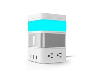 Avatar Control FreeCube Bluetooth Speaker, Power Strip with 4 AC/3 USB Port, LED Gesture Sensor Light, Wireless Charger, 4 in 1 Smart Home Modular, POGO Pin Connected 4 Free Modules Avatar Control FreeCube Bluetooth Speaker, Power Strip with 4 AC/3 USB Port, LED Gesture Sensor Light, Wireless Charger, 4 in 1 Smart Home Modular, POGO Pin Connected 4 Free Modules