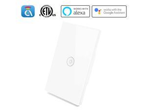 Avatar Controls Smart WiFi Wall Light Touch Panel Switch, Remote Control with Smart Phone, No Hub Required, AC 110-240V, Compatible with Alexa Echo, Works with Google Home, Wall Switch 1 Gang Avatar Controls Smart WiFi Wall Light Touch Panel Switch, Remote Control with Smart Phone, No Hub Required, AC 110-240V, Compatible with Alexa Echo, Works with Google Home, Wall Switch 1 Gang