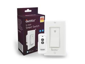 Smart Light Switch with RF Remote Controller WiFi In-Wall Switches Work with Alexa Google Home AvatarControls App, No Hub Required, Single Pole, Neutral Wire Needed (Upgraded Extra Remote) Smart Light Switch with RF Remote Controller WiFi In-Wall Switches Work with Alexa Google Home AvatarControls App, No Hub Required, Single Pole, Neutral Wire Needed (Upgraded Extra Remote)