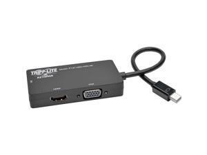 Tripp Lite Converter Adapter mDP 1.2 to VGA/DVI/HDMI All-in-One BK P13706NHDV4K Tripp Lite Converter Adapter mDP 1.2 to VGA/DVI/HDMI All-in-One BK P13706NHDV4K