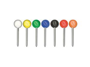 Gem Map Tacks Plastic Assorted 3/8" 100/Box MTA Gem Map Tacks Plastic Assorted 3/8" 100/Box MTA