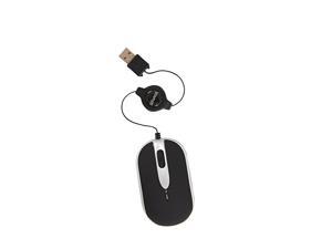 Staples USB Mini Retractable Optical Mouse Black 2669637 Staples USB Mini Retractable Optical Mouse Black 2669637
