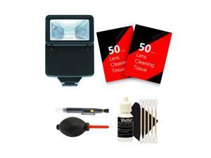 Slave Flash + 100 Lens Tissue + Top Cleaning Kit for Nikon DSLR Camera