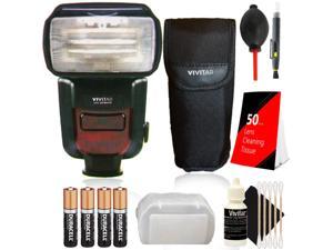 Vivitar DF-864 Speedlight Flash w/ Accessories for Nikon D5600, D7100 and D7200