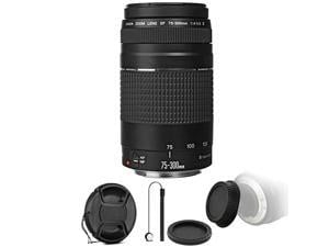 Canon 6473a003 Slr Lenses Ef 75 300mm F 4 5 6 Iii Telephoto Zoom Lens Black Newegg Com