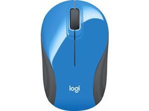 Logitech - M187 Mini Wireless Optical Ambidextrous Mouse - Blue-gray