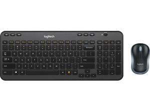 Logitech  MK360 Fullsize Wireless Scissor Keyboard and Mouse  Black