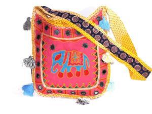 Mirror Work Elephant Multi Color Sling Jhola Bag Mirror Work Elephant Multi Color Sling Jhola Bag