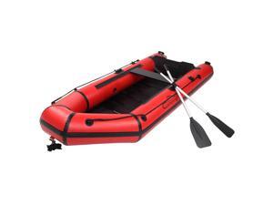 New 7.5ft Iatable Water Sports Tender Rafting Fishing Dinghy Boat Black Red New 7.5ft Iatable Water Sports Tender Rafting Fishing Dinghy Boat Black Red