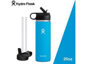 Hydro Flask 20 Oz Wide Mouth Water Bottle w/ Straw Lid, Pacific - 2.0 NEW DESIGN
