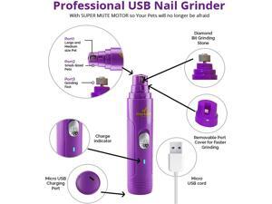Hertzko electric pet nail grinder is gentle, painless paw trimming for dogs cat Hertzko electric pet nail grinder is gentle, painless paw trimming for dogs cat