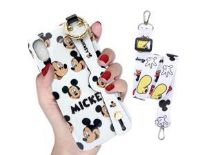 DISNEY COLLECTION Case Compatible with iPhone Xs Max 6.5 Inch,Cute Black Mickey Smiley face Pattern,Wrist Strap and Lanyard Included,Fully Protected Cartoon Design Mobile Phone case DISNEY COLLECTION Case Compatible with iPhone Xs Max 6.5 Inch,Cute Black Mickey Smiley face Pattern,Wrist Strap and Lanyard Included,Fully Protected Cartoon Design Mobile Phone case