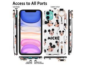 Disney iPhone 11 Case Mickey Mouse 6.1inch, Cute Disney iPhone 11 Case Cartoon Mickey Design Fashion Animal iPhone Case with Short Wrist and Long Lanyards Soft TPU Protective iPhone Case Disney iPhone 11 Case Mickey Mouse 6.1inch, Cute Disney iPhone 11 Case Cartoon Mickey Design Fashion Animal iPhone Case with Short Wrist and Long Lanyards Soft TPU Protective iPhone Case