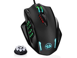 M908 Impact RGB LED MMO Mouse with Side Buttons Laser Wired Gaming Mouse with 12400DPI High Precision 19 Programmable Mouse Buttons M908 Impact RGB LED MMO Mouse with Side Buttons Laser Wired Gaming Mouse with 12400DPI High Precision 19 Programmable Mouse Buttons