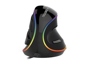 Vertical Ergonomic Mouse Wired with Chroma RGB color LED 5 Adjustable DPI settings for Gaming 8001200160024004000 Scroll Endurance Removable Palm Rest and Thumb Buttons V628R