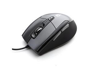 USB Optical Gaming Computer Wheel Mouse 1600 DPI Super Quiet JNL101K Black Silent