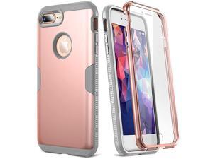 Case for iPhone 8 Plus amp iPhone 7 Plus Rose Gold Full Body with Builtin Screen Protector Heavy Duty Protection Slim Fit Shockproof Cover for Apple iPhone 8 Plus 2017 55 Inch RGGrey Case for iPhone 8 Plus amp iPhone 7 Plus Rose Gold Full Body with Builtin Screen Protector Heavy Duty Protection Slim Fit Shockproof Cover for Apple iPhone 8 Plus 2017 55 Inch RGGrey