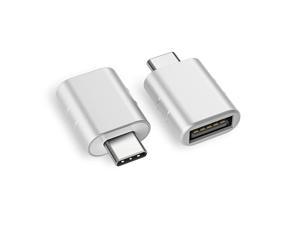 USB C to USB Adapter 2 Pack Thunderbolt 3 to USB 30 Adapter Compatible with MacBook Pro 2019 and Before MacBook Air 20192018 Dell XPS and More Type C Devices Silver