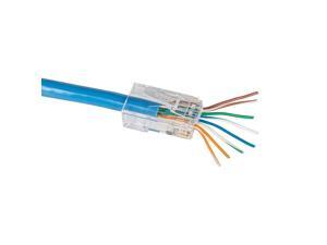 VDV826762 PassThru Modular Data Plug RJ45 CAT5e Pass Through Connectors 200Pack VDV826762 PassThru Modular Data Plug RJ45 CAT5e Pass Through Connectors 200Pack