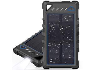 Portable Solar Charger 10000mAh UltraCompact External Batteries with Dual USB Ports Solar Power Bank with Flashlight for Camping Outdoor Activities Portable Solar Charger 10000mAh UltraCompact External Batteries with Dual USB Ports Solar Power Bank with Flashlight for Camping Outdoor Activities