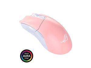 Optical Gaming Mouse ROG Gladius II Origin Limited Edition PNK | Ergonomic RightHanded PC Gaming Mouse for FPS Games | 12000 DPI Optical Sensor | Aura Sync RGB ROG Armoury II | Pink