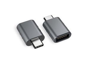USB C to USB Adapter 2 Pack Thunderbolt 3 to USB 30 Adapter Compatible with MacBook Pro 2019 and Before MacBook Air 2020 Dell XPS and More Type C Devices Space Grey