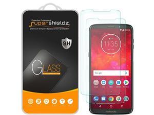 2 Pack  for Motorola Moto Z3 and Moto Z3 Play Tempered Glass Screen Protector Anti Scratch Bubble Free