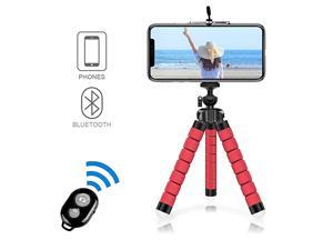 Portable Tripod Mini Bluetooth Flexible Tripod with 360 Remote Control with 14 Screws for iPhone 88 Plus77 Plus Samsung Galaxy S7 S7 Edge Huawei Sony Xperia and etc up to 55Red Portable Tripod Mini Bluetooth Flexible Tripod with 360 Remote Control with 14 Screws for iPhone 88 Plus77 Plus Samsung Galaxy S7 S7 Edge Huawei Sony Xperia and etc up to 55Red