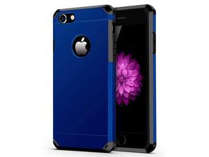 iPhone 78 Case  Heavy Duty Dual Layer Protection Cover Heavy Duty Case for Apple iPhone 78 Navy Blue