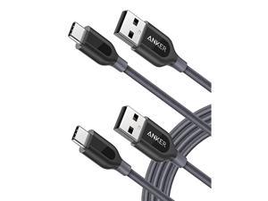 USB Type C Cable  2Pack 6ft Powerline+ USBC to USBA DoubleBraided Nylon Fast Charging Cable for Samsung Galaxy S10 S9 S9+ S8 S8+ Sony XZ LG V20 G5 G6 Xiaomi 5 and More