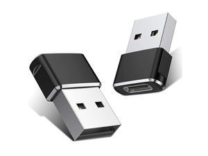 USB C Female to USB Male Adapter Upgraded Version 2Pack Type C to USB A Adapter Compatible with Laptops Power Banks Chargers and More Devices with Standard USB A Ports Black USB C Female to USB Male Adapter Upgraded Version 2Pack Type C to USB A Adapter Compatible with Laptops Power Banks Chargers and More Devices with Standard USB A Ports Black