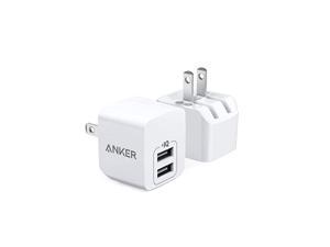 USB Charger  2Pack Dual Port 12W Wall Charger with Foldable Plug PowerPort Mini for iPhone XsX 88 Plus 7 6S 6S Plus iPad Samsung Galaxy Note 5 Note 4 HTC Moto and More