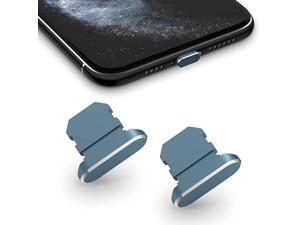 2 Pack Anti Dust Plugs for iPhone 11 iPhone 11 Pro Max Dust Cover 8 Pin Dust Plug with Mini Storage Box iPhone Charging Port Plugs Compatible with iPhone 11 ProXS MaxXR 8 Plus Grey