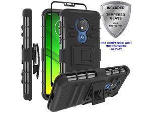 Moto G7 Power CaseMoto G7 Supra Case Military Grade Protection with Tempered Glass Screen Protector Holster Belt Clip Amor Case for Motorola Moto G7 PowerSupra Black Moto G7 Power CaseMoto G7 Supra Case Military Grade Protection with Tempered Glass Screen Protector Holster Belt Clip Amor Case for Motorola Moto G7 PowerSupra Black