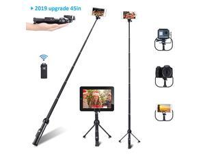 Stick Professional 45Inch Stick Tripod Extendable Stick with Wireless Remote and Tripod Stand for iPhone 6 7 8 X PlusSamsung Galaxy Note 9S9 Plus and More Stick Professional 45Inch Stick Tripod Extendable Stick with Wireless Remote and Tripod Stand for iPhone 6 7 8 X PlusSamsung Galaxy Note 9S9 Plus and More