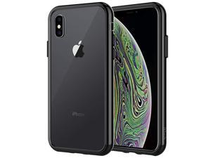 Case for iPhone Xs and iPhone X ShockAbsorption Bumper Cover Black